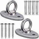 SELEWARE 454kg Capacity Wand-Deckenhalterung für Trageriemen-Trainer,...