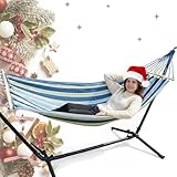 HÄNGEMATTE mit Gestell 100 kg mit Tragetasche Camping mobil Hängeliege...