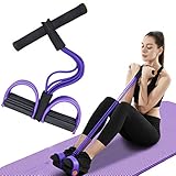 Yoga Pedal Resistance Band - 6-Tube Multifunktions-Spannseil für...