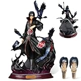 Uchiha Itachi Figur, 29cm Uchiha Itachi Anime Figur, Anime Naruto Raven Uchiwa...