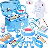 Ophy Arztkoffer Kinder ab 3 Jahre, 40-TLG. Holzspielzeug Doktorkoffer für...