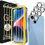 ivoler 3+3 Stück Schutz Glas Kompatibel für iPhone 14 6.1 Zoll, 3 Stücke...
