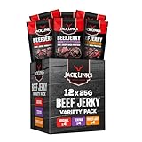 Jack Links Beef Jerky Mischkarton – 12er Pack (12 x 25g) – Trockenfleisch...