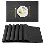 AUAUY Tischsets Abwaschbar 6er Set, Platzset PVC Hitzebeständig rutschfest...