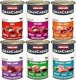 animonda GranCarno Hunde Nassfutter Herzhafte Variation (6 x 400 g),...