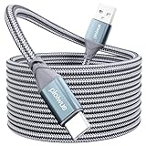 USB C Kabel 2M, C-Typ Nylon geflochtenes Schnellladekabel ist geeignet für...