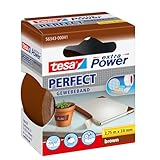 tesa extra Power Perfect Gewebeband - Gewebeverstärktes Ductape zum Basteln,...