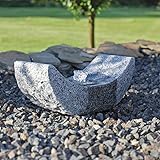 CLGarden Granit Springbrunnen SB15-2 Gartenbrunnen mit LED Beleuchtung Garten...