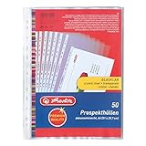 Herlitz 5850508 Prospekthülle Premium, A4 glasklar, 50er Packung