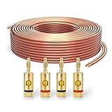 PureLink Lautsprecherkabel OFC 2 x 2,50mm², (0,20mm), 10,0m, transparent, Set...