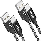 USB C Kabel, Ladekabel USB C [2Stück 3M] USB Kabel Typ C Nylon USB Ladekabel...