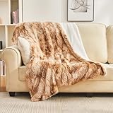 EMME Kuscheldecke Flauschig Decke Faux Pelz Wolldecke, 130 x 150 cm, Super...