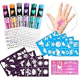 Tattoo Stifte Kinder, Tattoo-6er Set Glitter Tattoo Stifte Kinder...