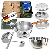 𝐌Ü𝐇𝐋𝐄𝐍𝐖𝐄𝐑𝐊 Passiermühle Edelstahl inkl. großer...