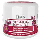 Dulàc - Teufelskralle Salbe Hochdosiert 98%, 500 ml, Made in Italy Devils Claw...