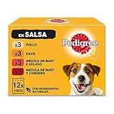 Pedigree Nassfutter für Hunde mit gemischten Geschmacksrichtungen in Sauce,...