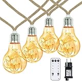 LED Lichterkette Außen und Innen, Vintage 6M Warmweiß Lichterkette Aussen...