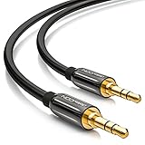 deleyCON 0,5m Klinkenkabel 3,5mm AUX Kabel Stereo Audio Kabel Klinkenstecker...