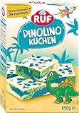 RUF Dinolino Kuchen, dreifarbiger Blechkuchen Zitronen-Geschmack mit...