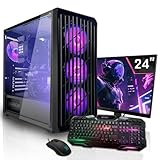 SYSTEMTREFF Basic Gaming Komplett PC Set AMD Ryzen 5 PRO 4650G 6x4.2GHz | AMD RX...