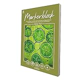 ESENG® Markerblock A4, 40 Blätter / 80 Seiten - 160g/m² - weiß, Marker Pad...