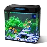 Nobleza - 30L Mini Aquarium Komplettset, Nano Aquarium Stabiles Einsteigerbecken...