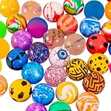50 Stück Flummis, Flummies für Kinder, 25 mm Gummiball Klein, Sprungbälle,...