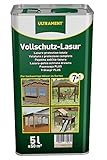 Ultrament Vollschutz-Lasur 7-in-1, farblos, Holzschutz, 5 Liter