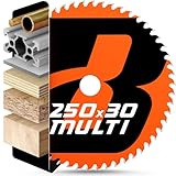 BAUBECK Sägeblatt 250x30 - Multi Material Feinschnitt - Sägeblatt 250 Holz,...