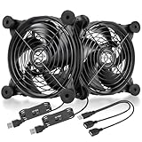 upHere Gehäuselüfter 120mm pc lüfter USB,Multi-Speed-Steuerung,mit...