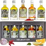 Gepp‘s Feinkost Öl Geschenkbox „Öl-Clutch“ I Gewürzöl Set mit 5...