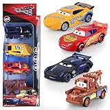 Luclay Cars Spielzeugauto Lightning Auto Set- 4 Stück Mc- Queen Zurückziehen...