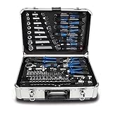 Scheppach TB150 Aluminium Werkzeugkoffer gefüllt 101-tlg Werkzeug Set |...