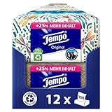 Tempo Original Taschentücher Duo-Box - Vorteilspack - 12 Boxen, 100 Tücher pro...