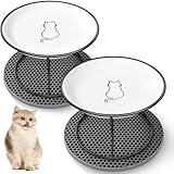 Katzennapf Erhöht FoiiLiio 2 Stück Erhöhter Futternapf Katze Keramik...