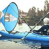 Groß 108cm Kajak Windsegel Paddel Tragbar Kanus Popup Downwind Segel Kit Kajak...