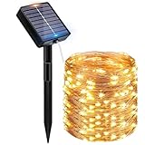 Peasur Solar Lichterkette Aussen, 12M 120 LED Solarlichterkette Außen...