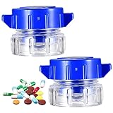 2 Stück Tablettenmörser Klein, Mörser Tablettenmühle, Tabletten Zerkleinern,...