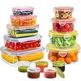 YASHE 28 PCS Frischhaltedosen mit Deckel, Luftdichte Vorratsdosen Set,...