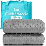 Ella Kinder Gewichtsdecke 4,5 kg 100x170 cm - Therapiedecke, für Stressabbau &...