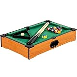 GAMES PLANET Mini Pool Billardtisch Nano inkl. Zubehör (2 Queues, Kugeln,...