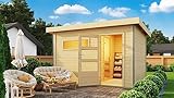 Chillroi® Karibu Saunahaus Helmi Gartensauna Outdoor Dampfkabine...