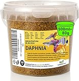 UGF - Premium Daphnia Wasserflöhe, 500 ml (80 g) Eimer, Getrocknet Fischfutter...