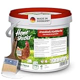Home Shield Kalkfarbe Hühnerstall Pulver 1,5 kg im Eimer, weiß - Streichkalk...