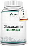 Glucosamin Glucosaminsulfat 1500mg 2KCI Hochdosiert - 365 Tabletten - 12 monate...
