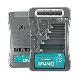 Dlyfull LCD Universal Batterietester für AA AAA C D 9V Digitaler Testgerät...