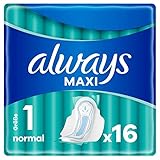 Always Maxi Binden Damen Gr. 1, Normal (16 Damenbinden mit Flügeln) weich und...