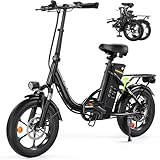 Finbike Klapprad E-Bike 16 * 2.15 Zoll Fat Tire,Tragbares Elektrofahrrad mit...