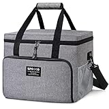SPGOOD Kühltasche 20L/30L/40L Thermotasche Picknicktasche Groß Isoliert...