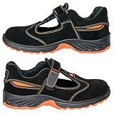 Arbeitssandale Sicherheitssandale Sandale Schutzschuhe Stahlkappe SB (304SB-OR)...